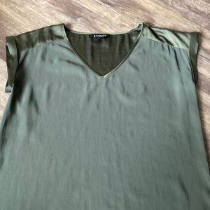 Olive green express blouse